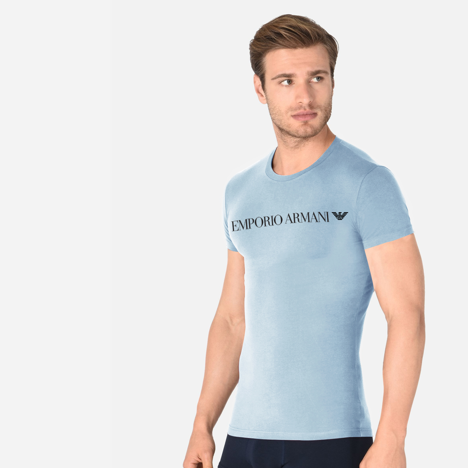 Emporio Armani Loungewear Chest Logo T-Shirt - Brands4less