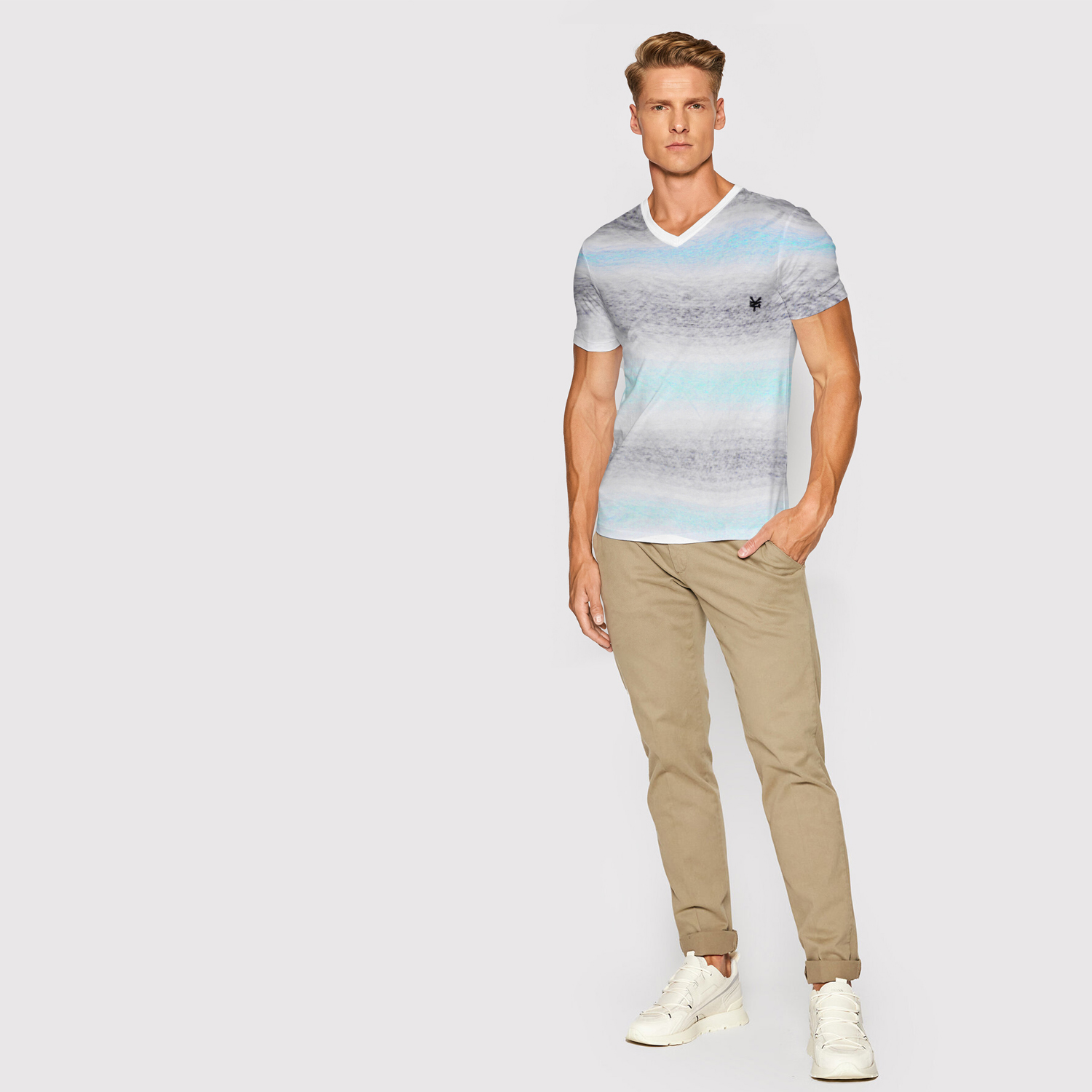 Zoo York Men's Green & Grey Tie-Dye T-Shirt-1