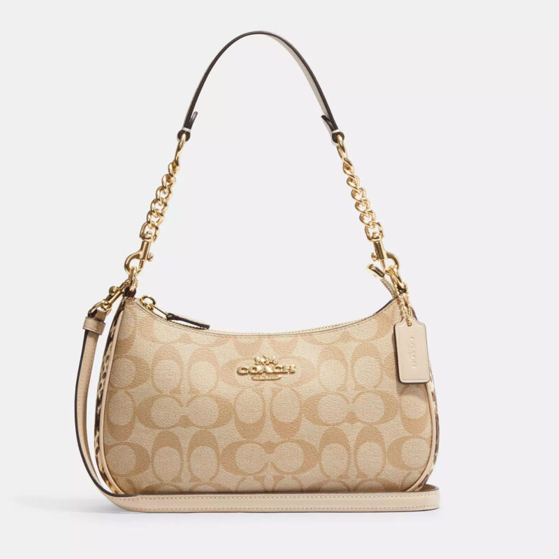Coach teri shoulder bag in signature canvas brands4less