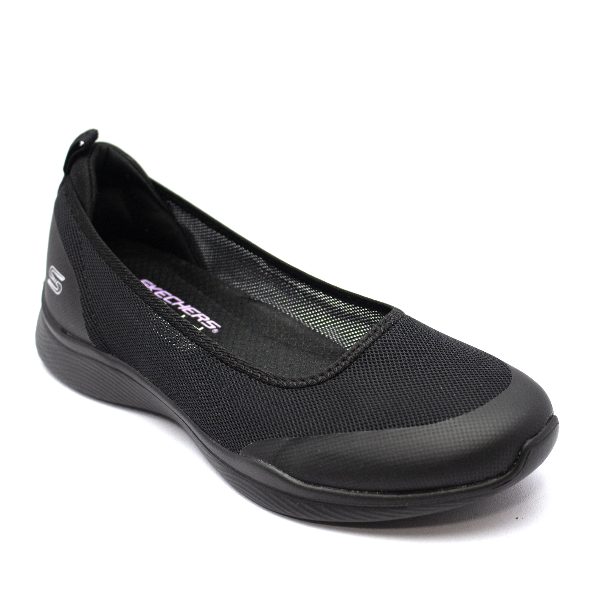 SKECHERS-Go-Walk-Lite-Women’s-Ballet-Flat-Black-1