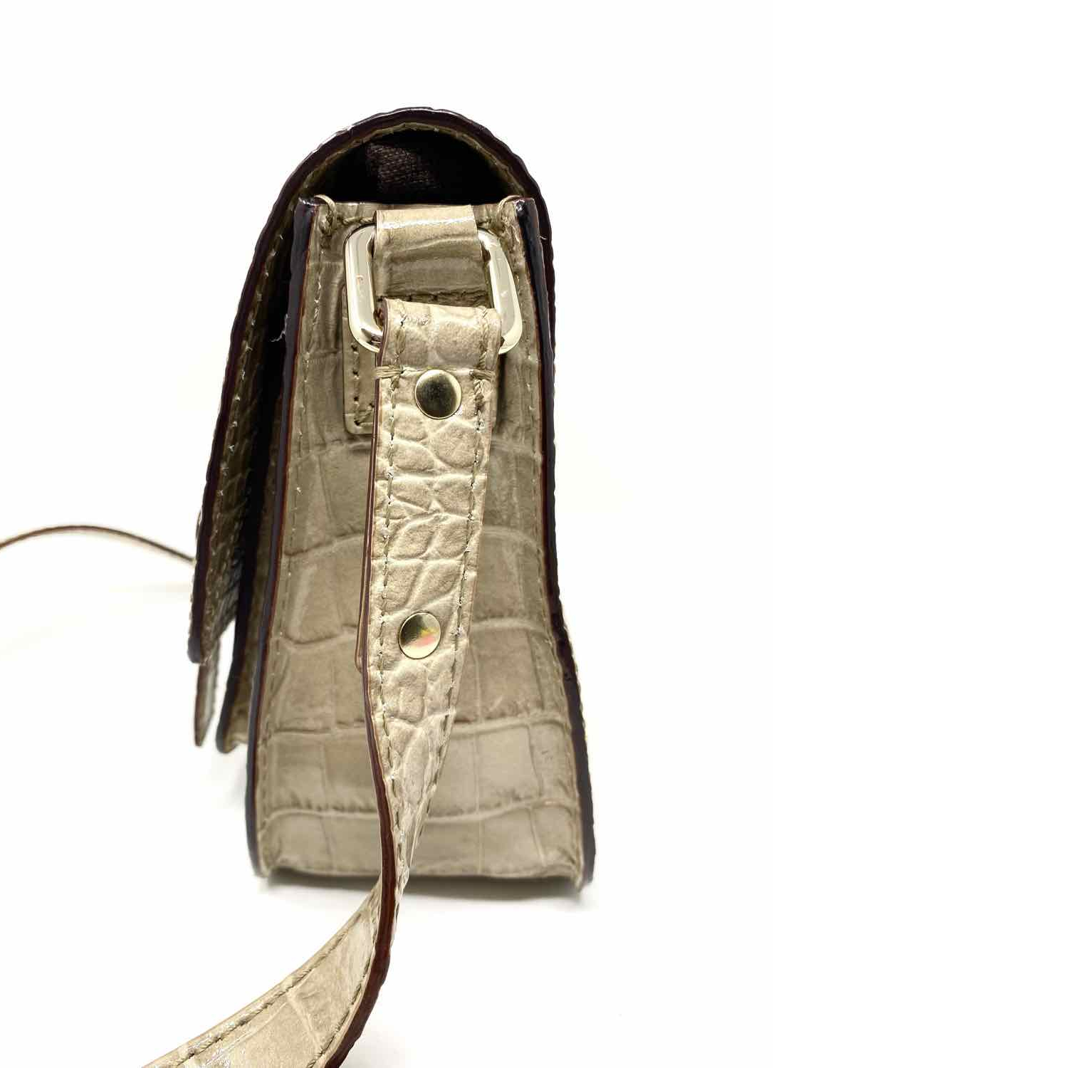 Kate Spade Beige Croc Embossed Leather Crossbody (1)