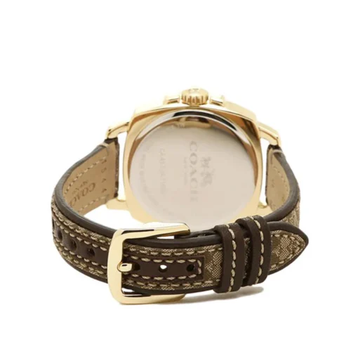 Coach Boyfriend Signature Strap Khaki Brown Ladies Watch 14503150 3