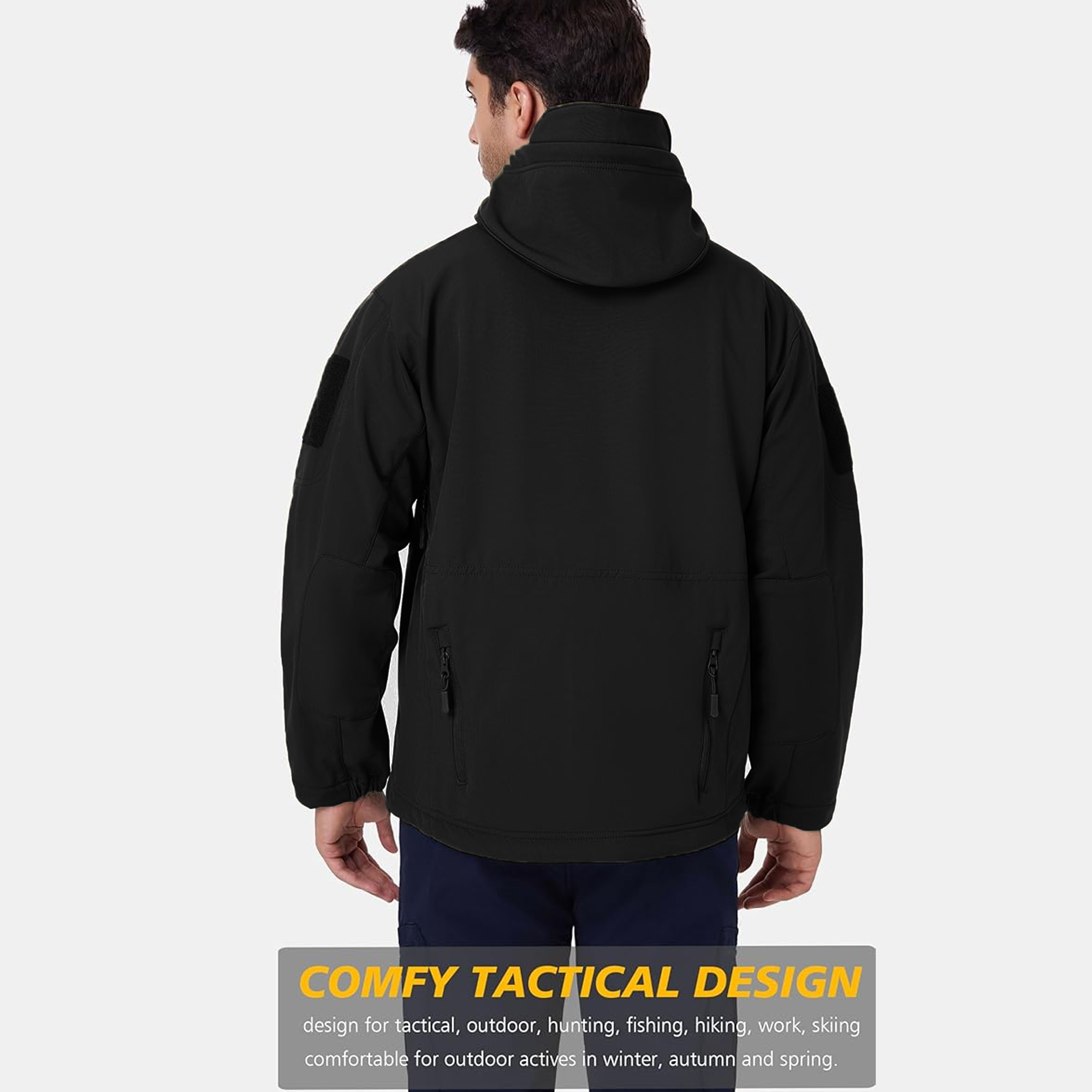 Highlander Tactical Softshell Jacket Black-2