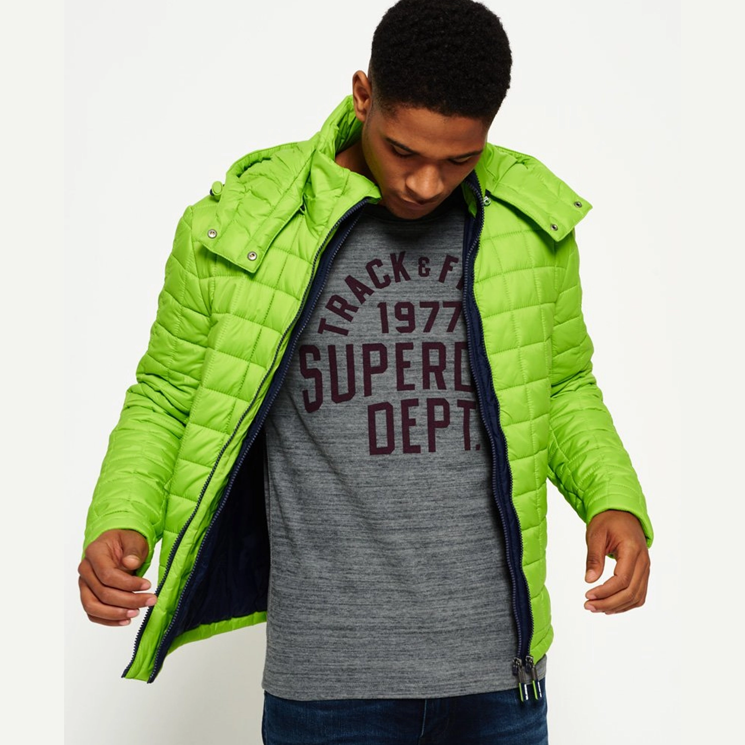 Superdry Hooded Box Quilt Fuji Jacket-1