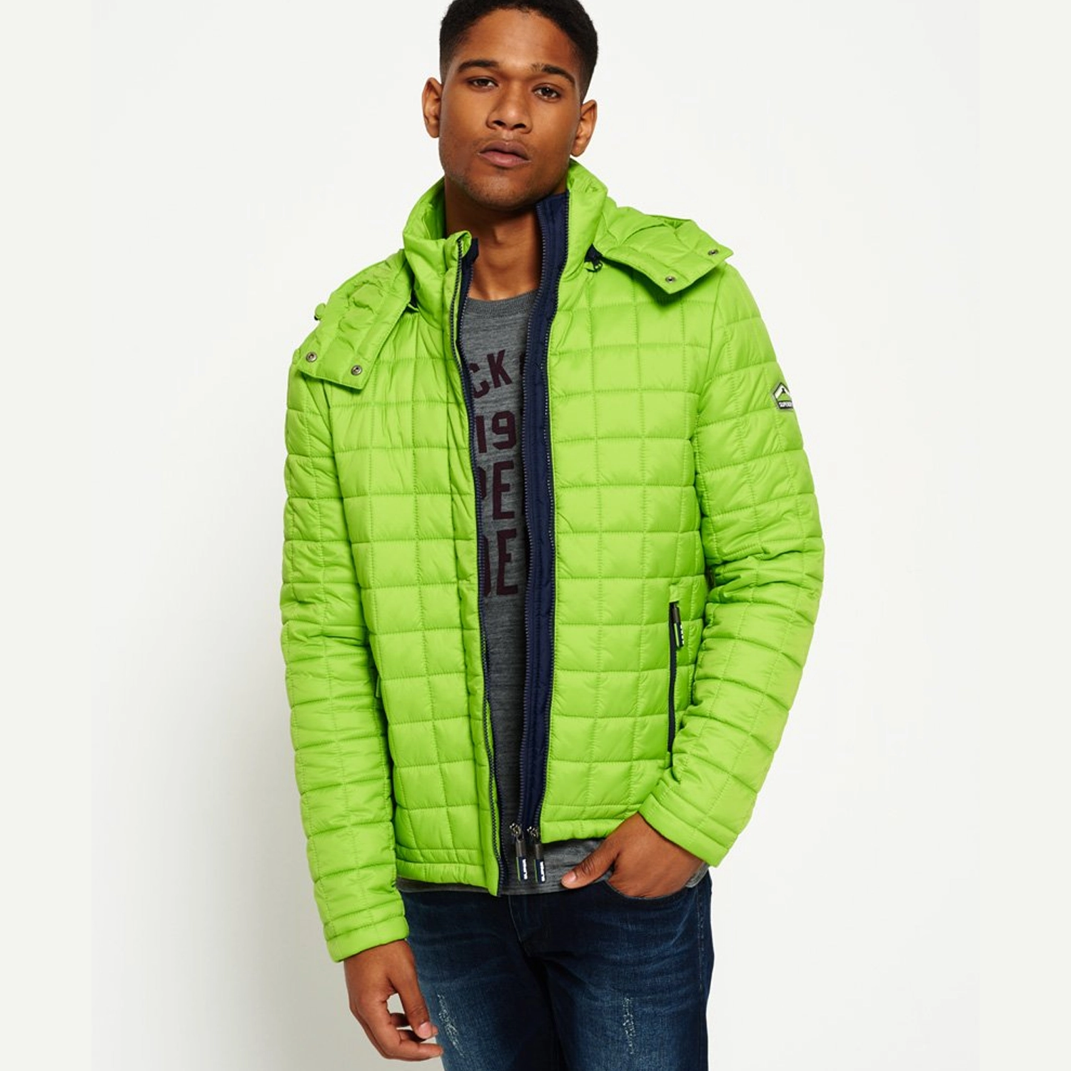 Superdry Hooded Box Quilt Fuji Jacket