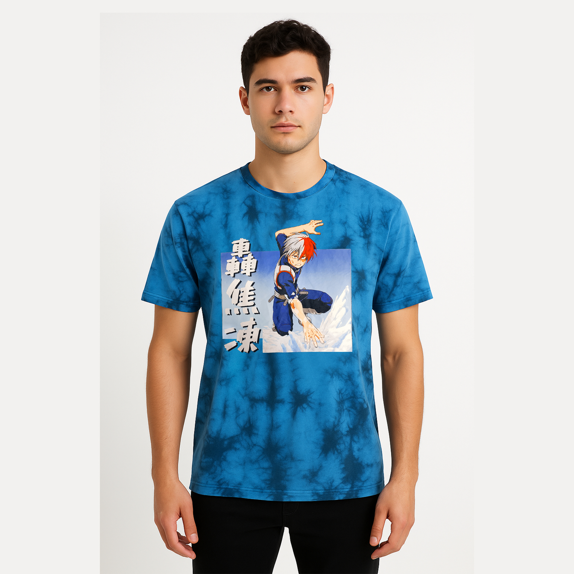 Shoto Todoroki Tie-Dye Anime T-Shirt – My Hero Academia