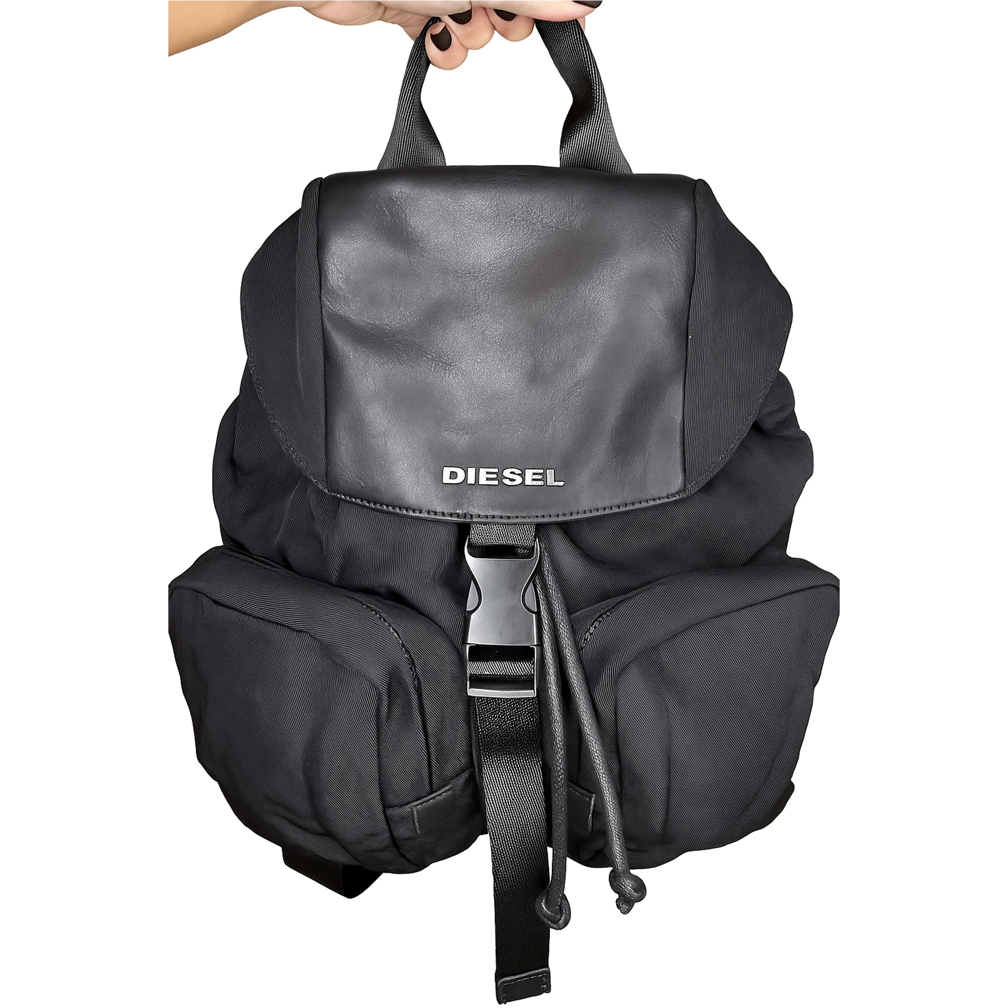 Diesel Bold Utility Backpack – Black Edition-02
