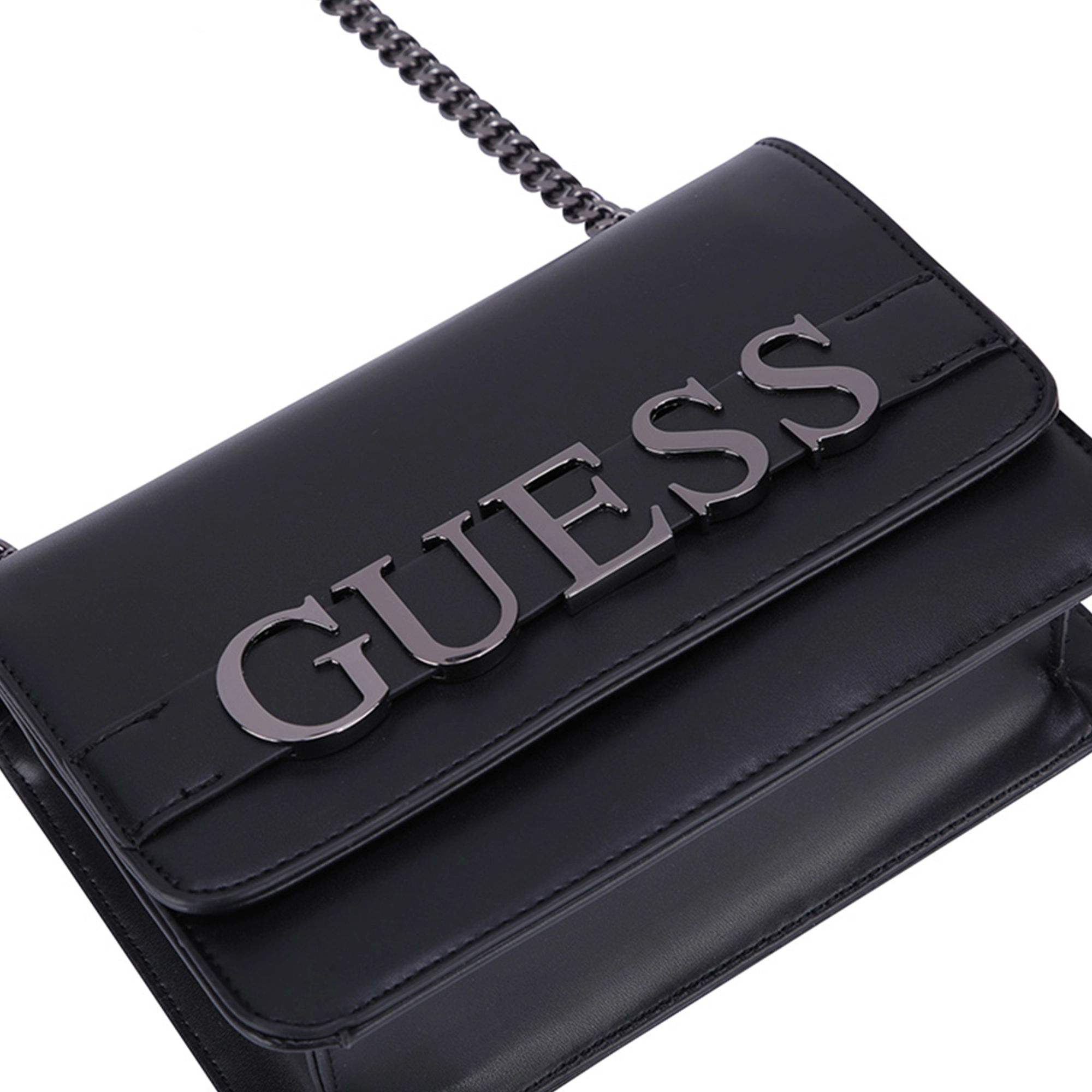 GUESS Factory Etereo Logo Black Crossbody-01