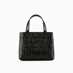 Armani Exchange Small Handbag with Allover Logo