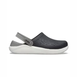 Crocs LiteRide Lazer Cut Clogs - Black & Gray