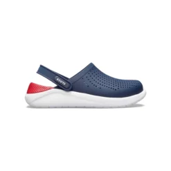 Crocs LiteRide Lazer Cut Clogs - Navy & Red