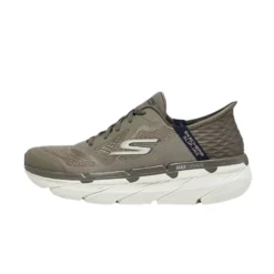 Skechers Max Cushioning Premier Shoes 'Tan Olive Green' 220313
