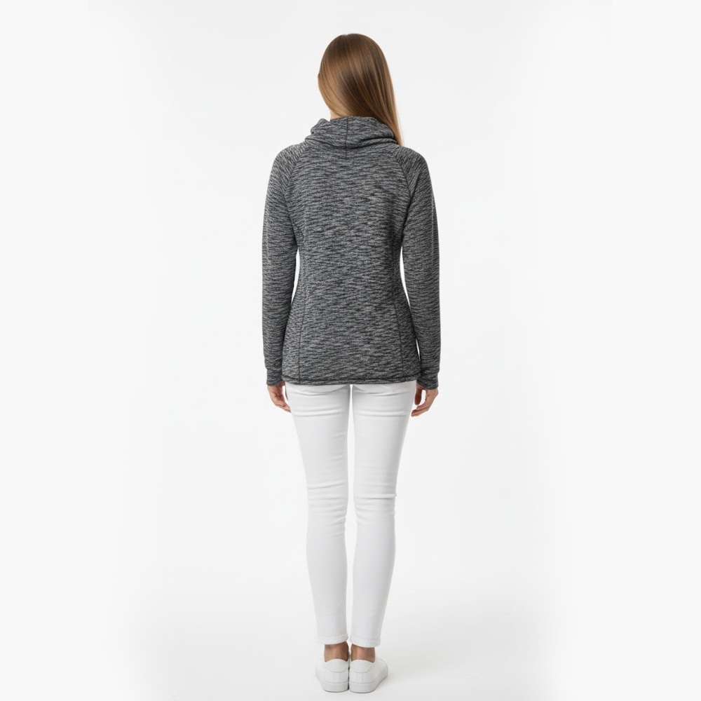 Avalanche Women's Grey Cowl Neck Pullover-03