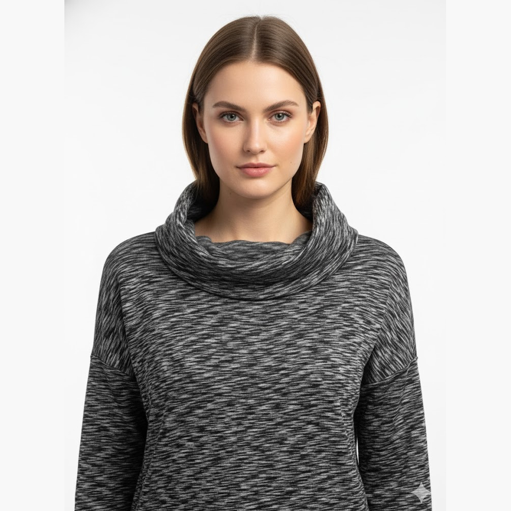 Avalanche Women's Grey Cowl Neck Pullover