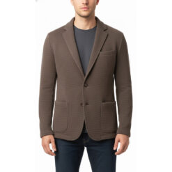Key Larga Tower Men’s Brown Textured Knit Jacket