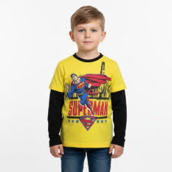DXtreme Kids Superhero Graphic Yellow T-Shirt