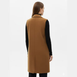 Alternative view of Stradivarius Women’s Double Breasted Wool Blend Sleeveless Long Coat