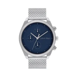 Calvin Klein Impact Silver Mesh Mens Quartz Watch 25200360