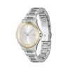 Lacoste Swing Silver Steel Silver White Dial Women's Watch - 2001222-01