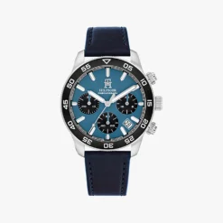 Tommy Hilfiger Chronograph Genuine Leather Men's Watch 1792187