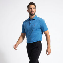 Jack Nicklaus Blue Striped Golf Polo Shirt Man