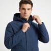 Michael Kors Men's Dark Blue Water Repellent Hooded Jacket - Thumbnail Image 8