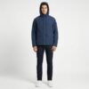 Michael Kors Men's Dark Blue Water Repellent Hooded Jacket - Thumbnail Image 1