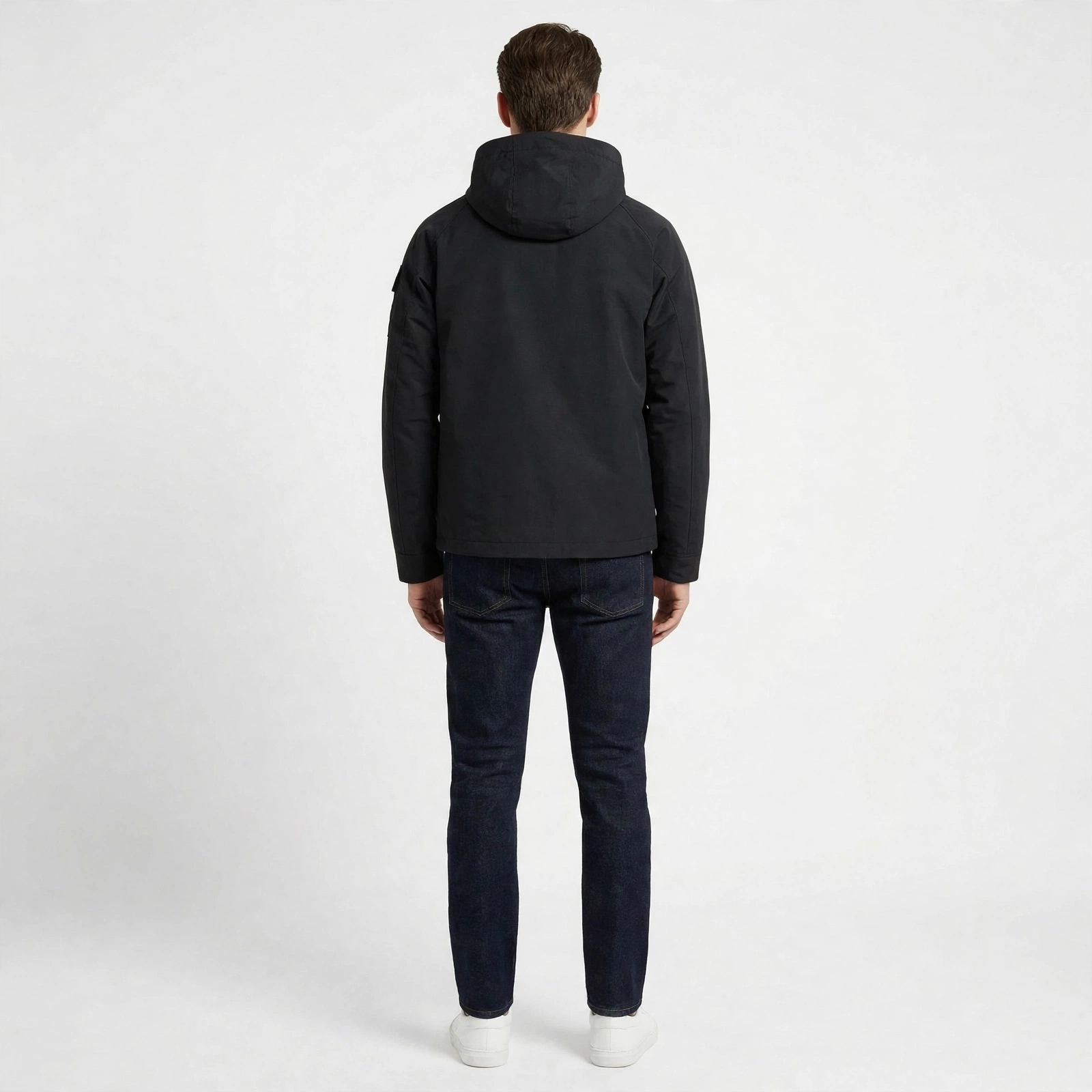 Michael Kors Men's Black Water Repellent Hooded Jacket - Image 4