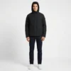Michael Kors Men's Black Water Repellent Hooded Jacket - Thumbnail Image 1