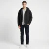 Michael Kors Men's Black Water Repellent Hooded Jacket - Thumbnail Image 2